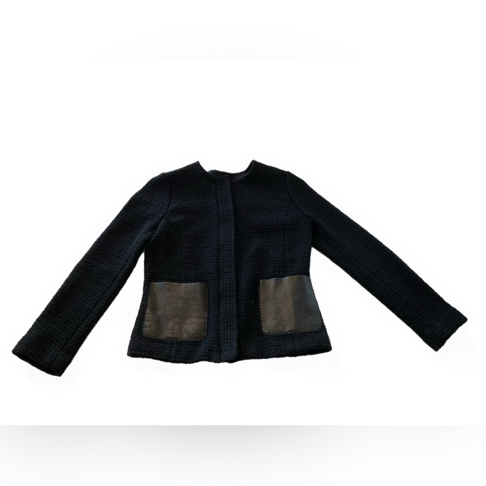 Vince Black Textured Women's Jacket size 4 - Picture 6 of 11